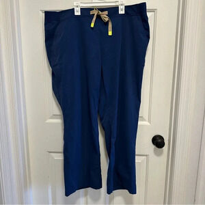 Medelita Women Argon Scrub Pants Size XXL Navy Blue Drawstring Waist Stretch
